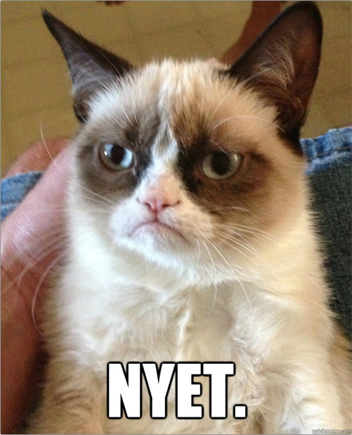 cat says nyet